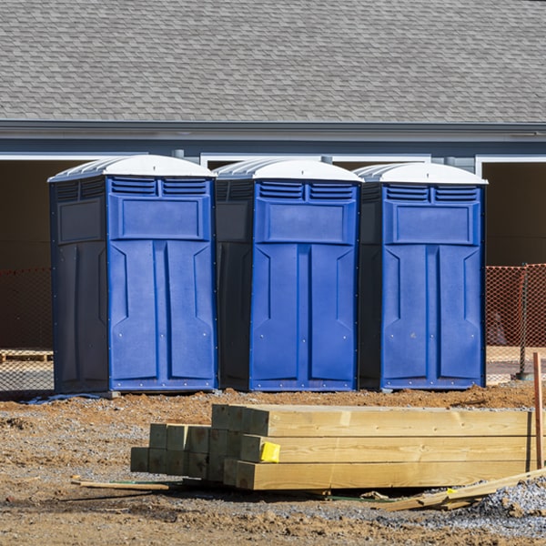 how can i report damages or issues with the porta potties during my rental period in Grand Mound Iowa